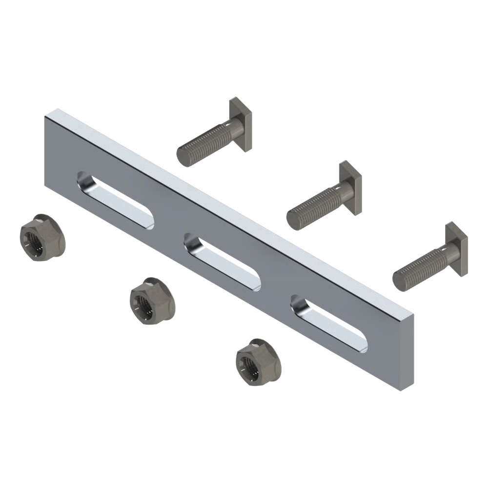SOPORTE INCLINADO SOLAR / ALUMINIO SERIE 6000 / FIJACIONES ACERO INOXIDABLE / COMPATIBLE N RAIL 4.72 / TECHO LOSA PLANA / 135 G