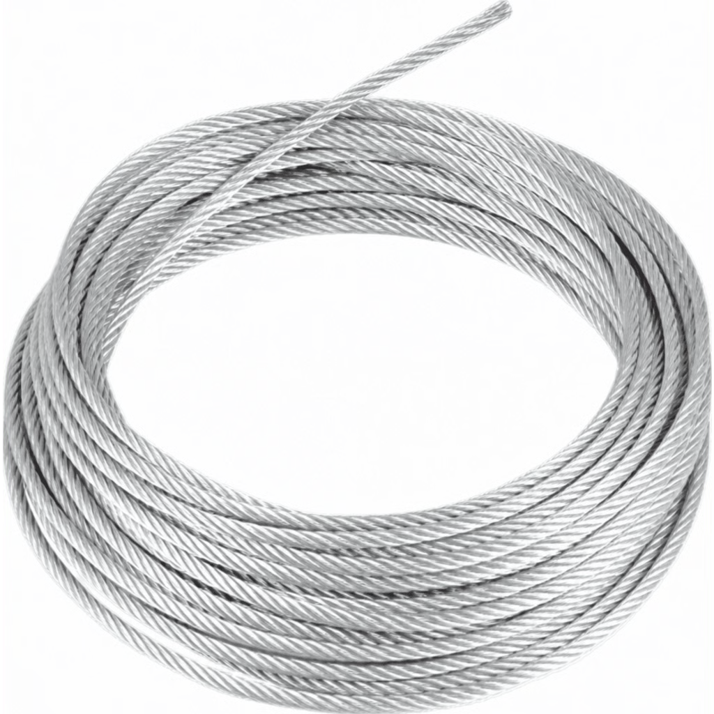 ROLLO O CARRETE DE 100 METROS DE RETENIDA DE 3/16" DE ALTA RESISTENCIA, GALVANIZADO CLASE A.