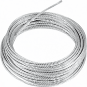 ROLLO O CARRETE DE 100 METROS DE RETENIDA DE 3/16" DE ALTA RESISTENCIA, GALVANIZADO CLASE A.