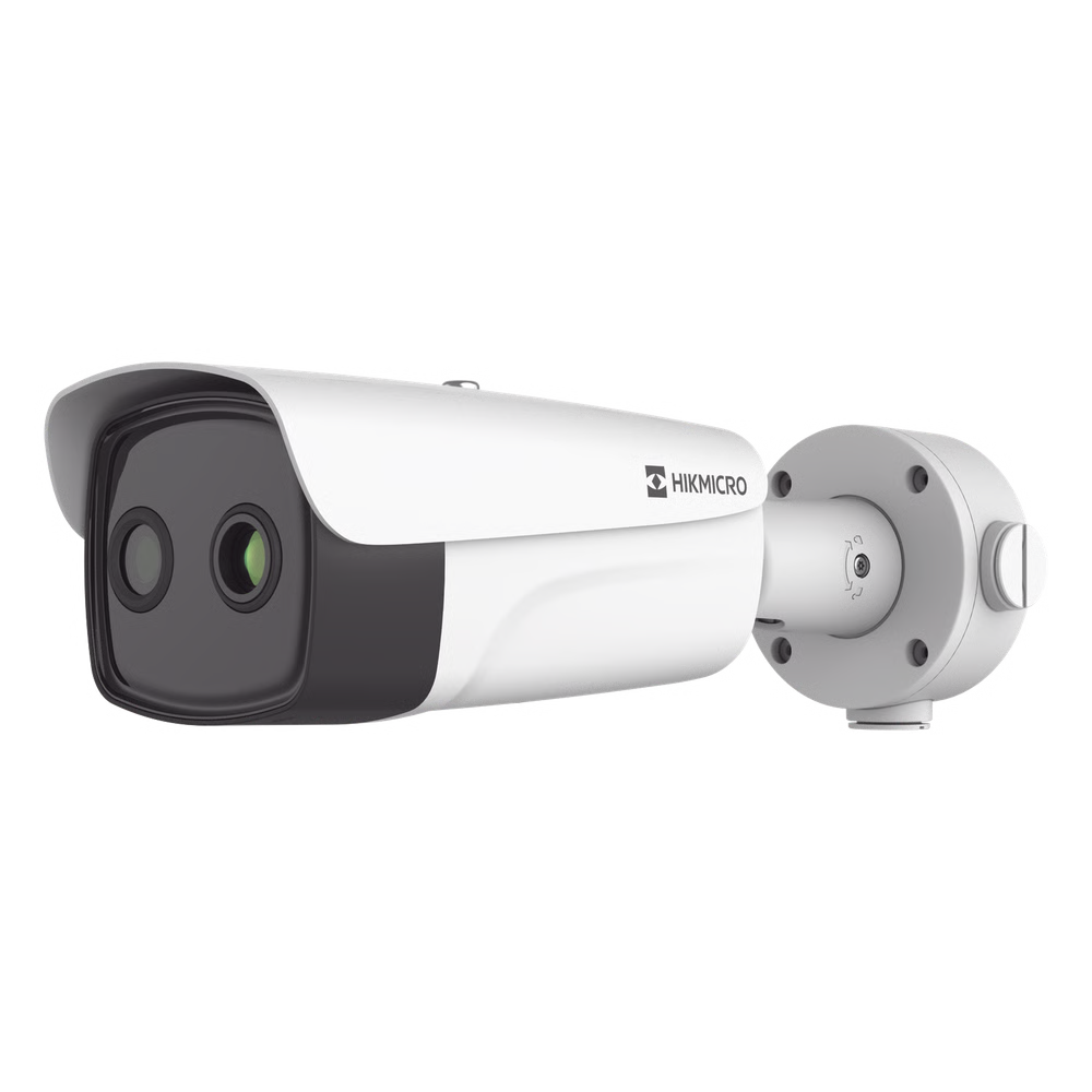 BALA IP TÉRMICA 640 × 512 / LENTE 35 MM / TERMOMÉTRICA / DETECCIÓN DE TEMPERATURA / POE+ / EXTERIOR IP67 / RECUBRIMIENTO ANTICORROSIVO / MICROSD