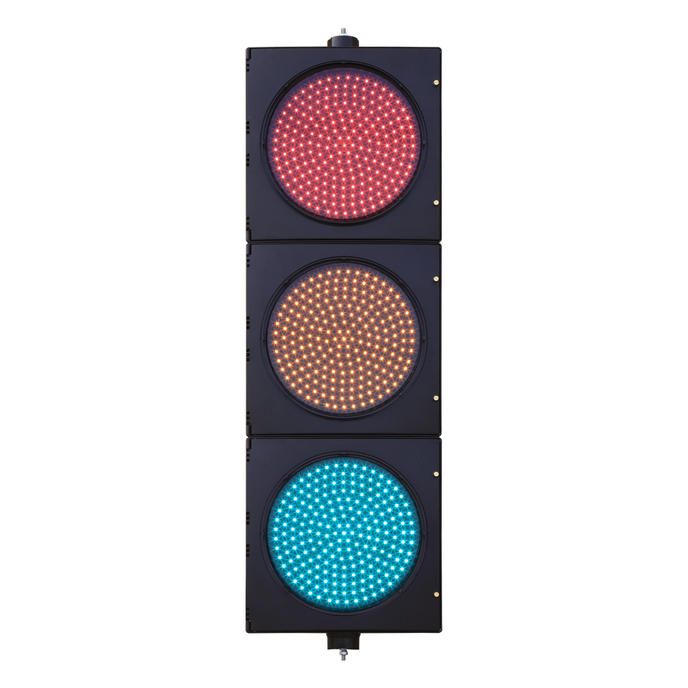 ACCESSPRO PROLIGHTLEDT4M - SEMÁFORO DE SEÑALIZACIÓN LED / 3 COLORES ROJO-AMARILLO-VERDE / 204 LEDS POR COLOR / 400-600 C