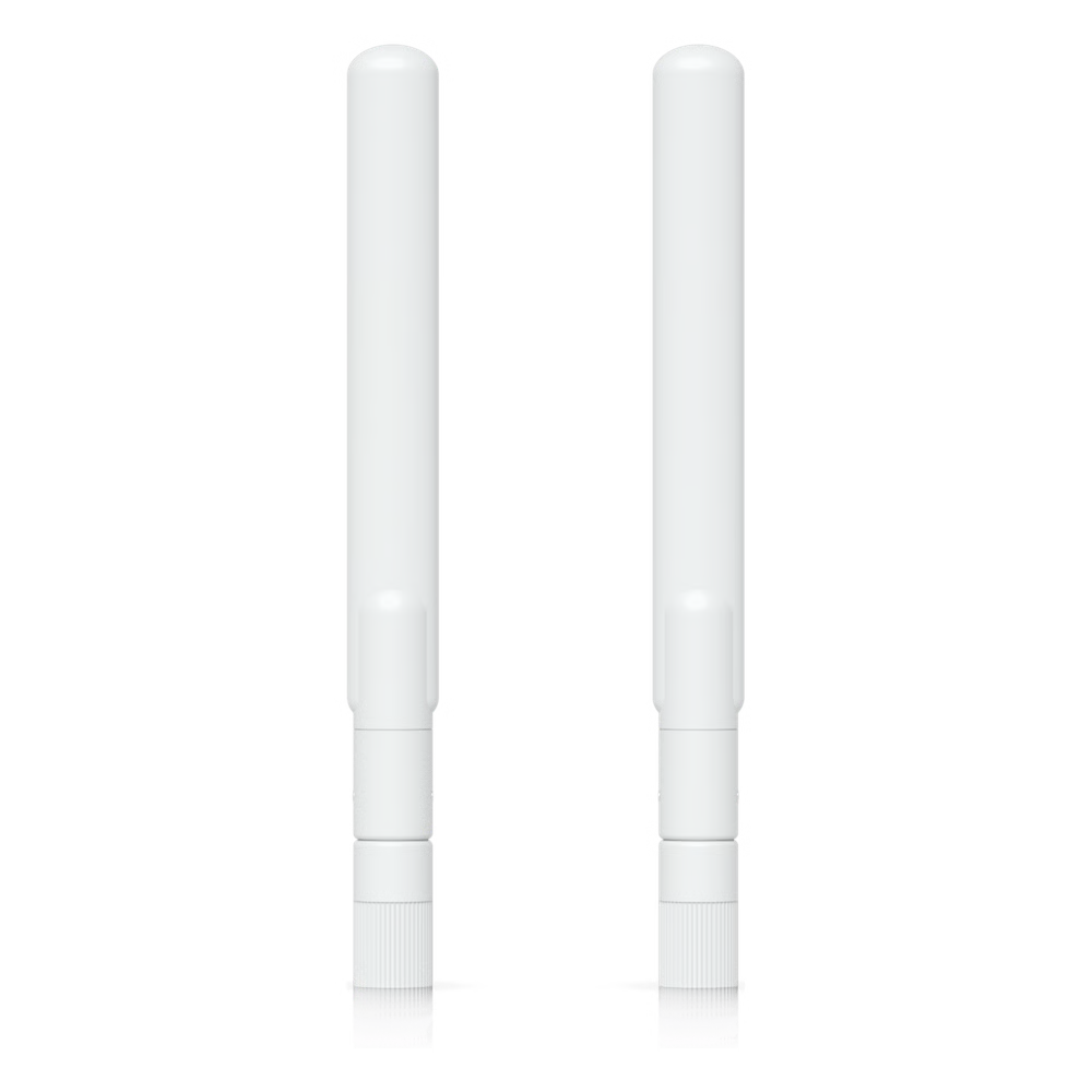 PAR DE ANTENAS OMNIDIRECCIONALES IDEALES PARA EL UK-ULTRA. INCLUYE DOS ANTENAS DE DOBLE BANDA CON 3 DBI EN 2.4 GHZ Y 4 DBI EN 5 GHZ