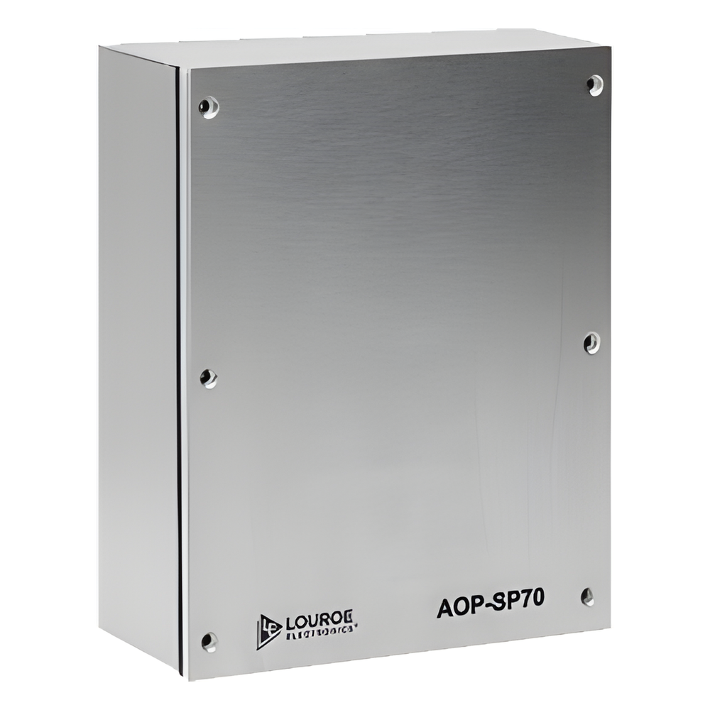 LOUROE ELECTRONICS AOP-SP-70 - INTERFACE DE CONVERSIÓN DE AUDIO BIDIRECCIONAL / SALIDA 12 VDC / TERMINALES BLOQUE / 600 