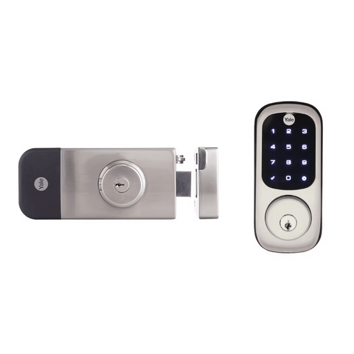 CERRADURA DIGITAL PARA EXTERIORES / TECLADO DIGITAL TÁCTIL / CONTROL REMOTO APP YALE / COMPATIBLE ZIGBEE-Z WAVE PLUS / RESISTENTE INTEMPERIE / HASTA 250 USUARIOS / BATERÍAS AA-Cerraduras-YALE-ASSA ABLOY-Bsai Seguridad & Controles