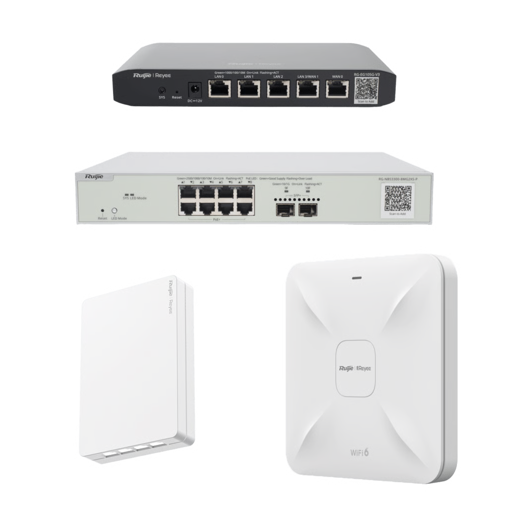 EQUIPOS RUIJIE DEMO IDEAL PARA PROBAR INTEGRACIONES DE REDES BUSINESS Y ENTERPRISE CON WIFI 6