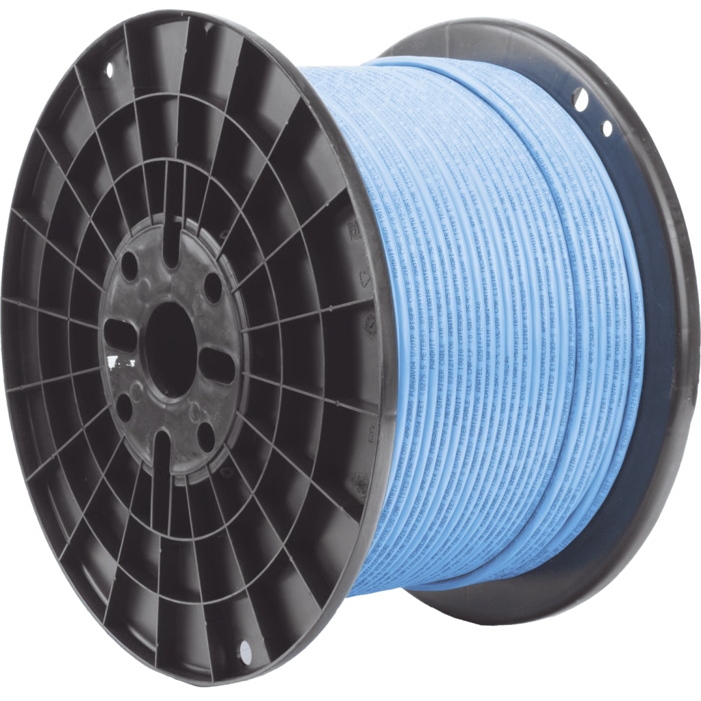 BOBINA DE CABLE UTP DE 4 PARES, TX6A™, CAT6A, 23 AWG, CMR (RISER), COLOR AZUL, 305 METROS (1000 PIES)