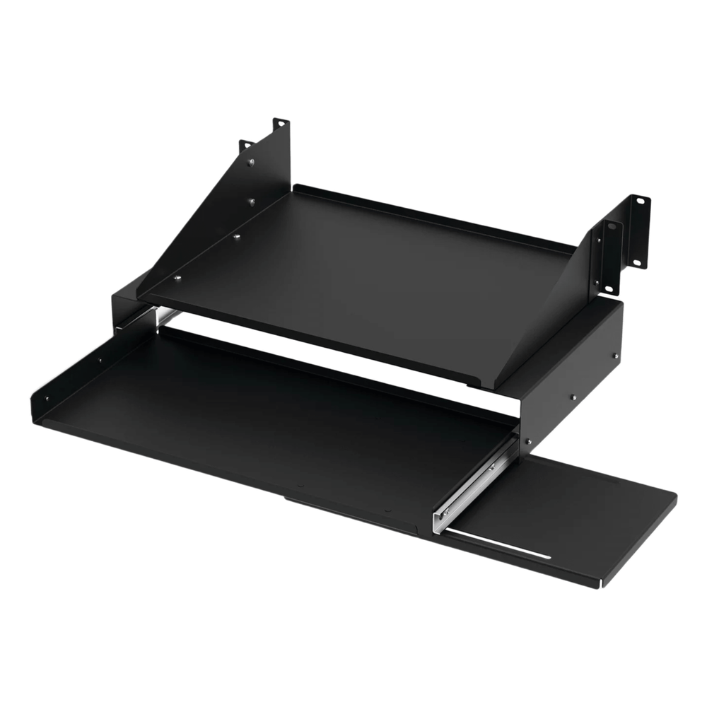 HOFFMAN E19SKBM - CHAROLA EXTRAÍBLE PARA RACK 19IN / TECLADO Y MOUSE / 4 UR / 45.5 KG / EXTENSIÓN 267 MM / ACERO CALIBRE