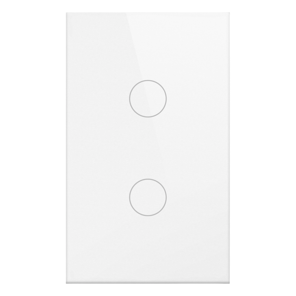 SMARTHOME BY EPCOM SHS212ZWH - INTERRUPTOR INTELIGENTE / 2 CIRCUITOS / ZIGBEE / 100-250V / 800W POR CANAL / 120 MM (4.72