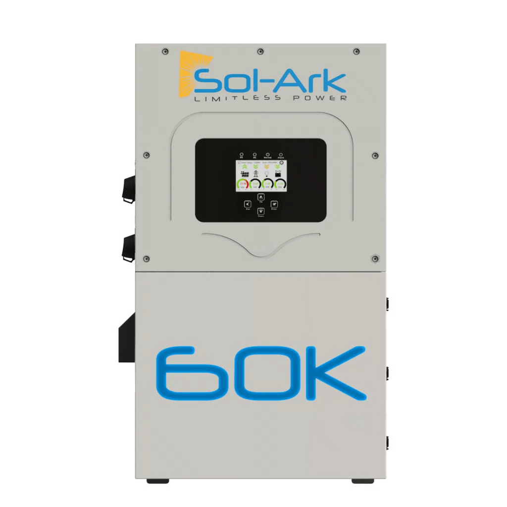 INVERSOR HIBRIDO INTERACTIVO SOL-ARK, 60 KW, 480 VCC, 3 FASES. ,  WIFI INCLUIDO, IP65, ENTRADA DE BATERÍAS A 160-800 VCC