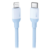 CABLE USB-C A LIGHTNING / CERTIFICADO MFI / 1 METRO / ADECUADO PARA IPHONE, IPAD, IPOD / CARGA RÁPIDA PD 20W /  SINCRONIZACIÓN DE DATOS DE HASTA 480 MBPS / GOMA DE SILICONA Y  TPE. / SUAVE AL TACTO / COLOR NAVY BLUE