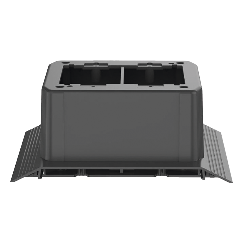 PANDUIT AFR4JB2SBL - CAJA DE CONEXIÓN DE PISO / 4 VÍAS / CARGA 907 KG / PVC RÍGIDO / ADA / 165.1X176.1X69.7 MM