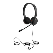 JABRA EVOLVE 20 DUO CON CONEXIÓN USB C/A, MICRÓFONO CON CANCELACIÓN DE RUIDO DE ULTIMA GENERACIÓN, CONFIGURACIÓN PLUG AND PLAY (4999-829-269)