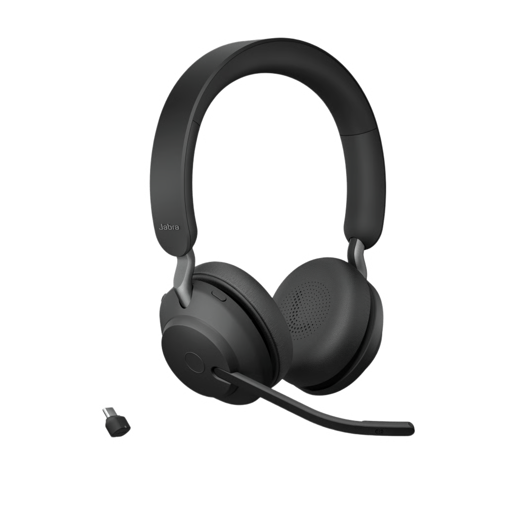 JABRA EVOLVE2 65, AURICULAR STEREO VERSIÓN MS / DONGLE USB-C LINK 380C / CANCELACIÓN DE RUIDO (26599-999-899)