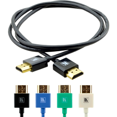 CABLE HDMI / ULTRA DELGADO / 4K@60HZ 4:4:4 / 18 GBPS / CONECTOR PERFIL BAJO 16 MM (0.63 IN) / 0.9 M (2.95 FT)