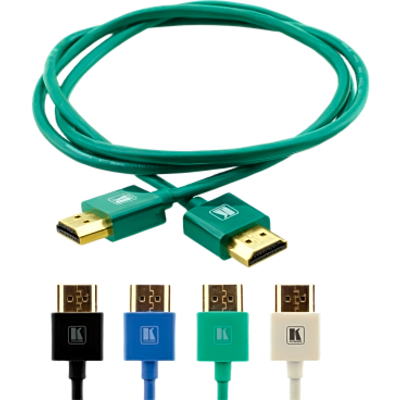 CABLE HDMI ALTA VELOCIDAD / 4K@60HZ 4:4:4 / 18 GBPS / CONECTOR DELGADO 16 MM / CURVATURA 36 MM / 1.8 M (5.9 FT)