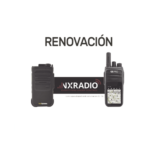 RENOVACION DE SERVICIO ANUAL NXRADIO PARA TERMINALES NXPOC130, RG360 Y M5-Radios LTE-NXRADIO-RENOVACIONNXRADIOTERMINAL-Bsai Seguridad & Controles