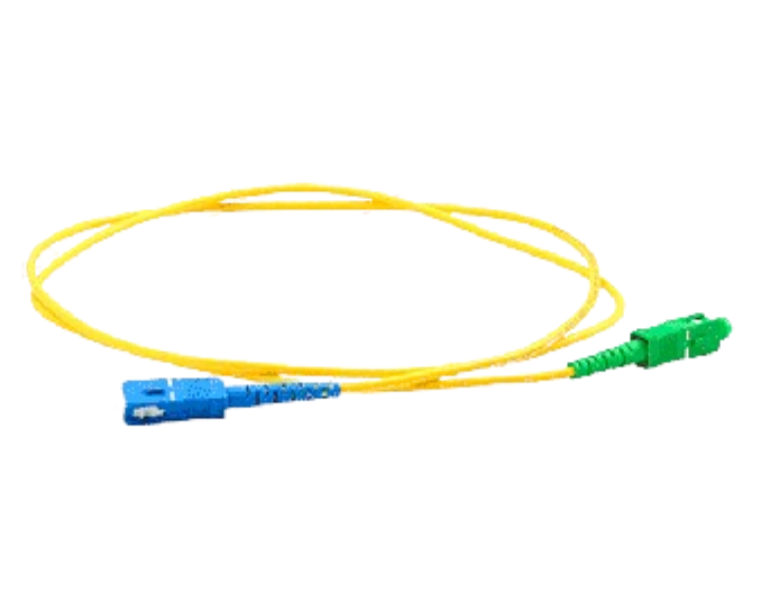 TCE - LMN-FO-SCU-SCA-01 - JUMPER SC UPC-SC APC MONOMODO / SIMPLEX 2 MM / 1 METRO / AMARILLO #FO-Jumper / Latiguillo-OEM-Bsai Seguridad & Controles