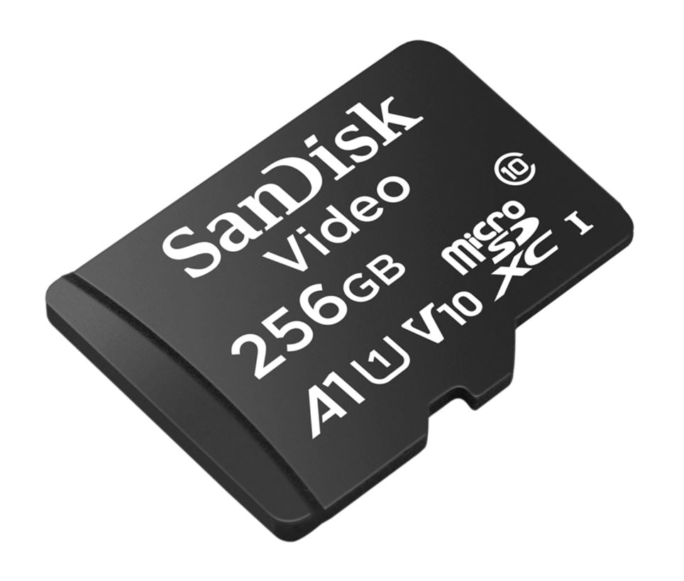 TARJETA MEMORIA MICRO SD XC SANDISK VIDEO 256GB SDSDQAS5-256G-BP / OPTIMIZADA PARA VIDEOVIGILANCIA 24/7 / ALTA RESISTENCIA / OPERA EN TEMPERATURAS DE -25 A 85 GRADOS CENTIGRADOS / ESPECIAL PARA CÁMARAS IP Y DVR MÓVIL-Memorias SD y MicroSD-WESTERN DIGITAL-Bsai Seguridad & Controles