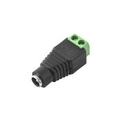SAXXON SX53 - ADAPTADOR HEMBRA / PAQUETE DE 10 PIEZAS / PARA ALIMENTACIÓN DE CÁMARAS / TERMINALES TIPO TORNILLO POSITIVO Y NEGATIVO / RESISTENTE A LA OXIDACIÓN / 12V-Conectores de Energía-SAXXON-Bsai Seguridad & Controles
