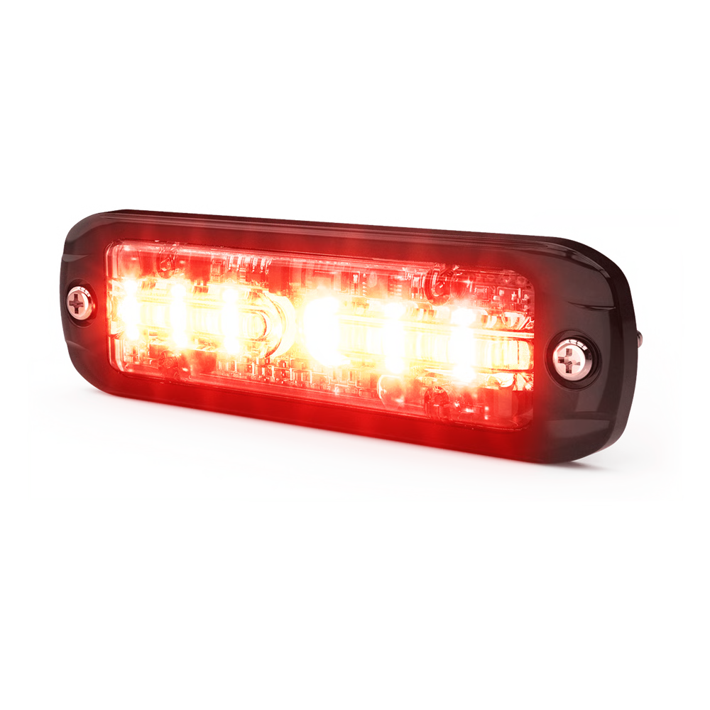 LUZ AUXILIAR DE 18 LEDS, TRICOLOR ROJO/AZUL/BLANCO, LENTE TRANSPARENTE