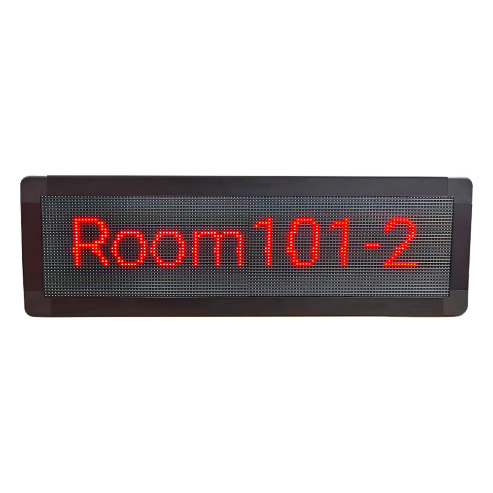 PANTALLA LED DE PASILLO PARA HOSPITAL/ASILOS, DOBLE CARA, MATRIZ 128×32, INDICADORES RGB, PARA SOLUCIÓN DE ENFERMERÍA FANVIL