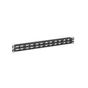 PANEL DE PARCHEO MODULAR MINI-COM (SIN CONECTORES), PLANO, BLINDADO, ALTA DENSIDAD, DE 48 PUERTOS, 1UR
