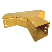 CHFIBER T HORIZONTAL DE ALUMINIO PERALTE 4" ANCHO 4" RADIO 8" CON RECUBRIMIENTO EN PINTURA EPÓXICA, INCLUYE TAPA , UN PAR DE COPLES Y TORNILLERÍA.
