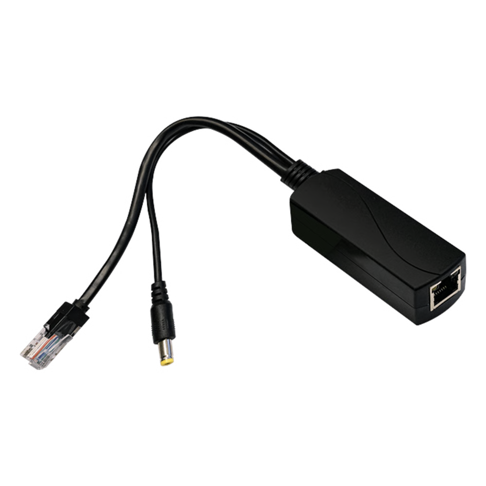 SPLITTER POE / IEEE 802.3AF/AT / 30W / PUERTO GIGABIT / SALIDA DC 12V 2A / INDICADORES LED / 95X26X20 MM (3.74X1.02X0.79 IN)