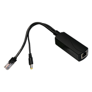 SPLITTER POE / IEEE 802.3AF/AT / 30W / PUERTO GIGABIT / SALIDA DC 12V 2A / INDICADORES LED / 95X26X20 MM (3.74X1.02X0.79 IN)