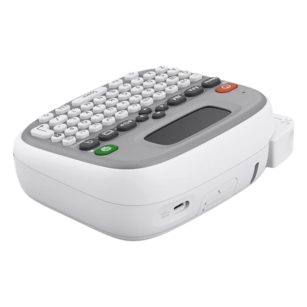 IMPRESORA DE ETIQUETAS PORTÁTIL / TÉRMICA 203 PPP / BLUETOOTH / PANTALLA LCD / QWERTY + APP / 10 MM ANCHO / USB-C / BATERÍA AAA