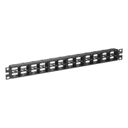 PANEL DE PARCHEO MODULAR MINI-COM (SIN CONECTORES), PLANO, SIN BLINDAJE, ALTA DENSIDAD, NÚMEROS PRE-IMPRESOS, DE 48 PUERTOS, 1 UR