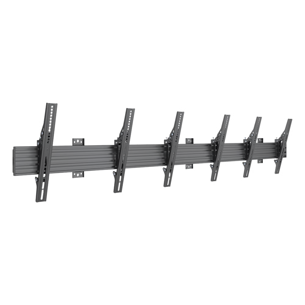 SOPORTE DE PARED PARA TV / RIEL TRIPLE 400T / CAPACIDAD 110 LBS (50 KG) / COMPATIBLE 32"-65" / VESA 100X100-600X400 MM / AJUSTE ÁNGULO 5°-15° / MONTAJE PROFESIONAL