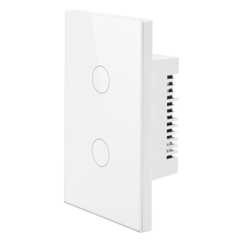 SMARTHOME BY EPCOM SHS212ZWH - INTERRUPTOR INTELIGENTE / 2 CIRCUITOS / ZIGBEE / 100-250V / 800W POR CANAL / 120 MM (4.72