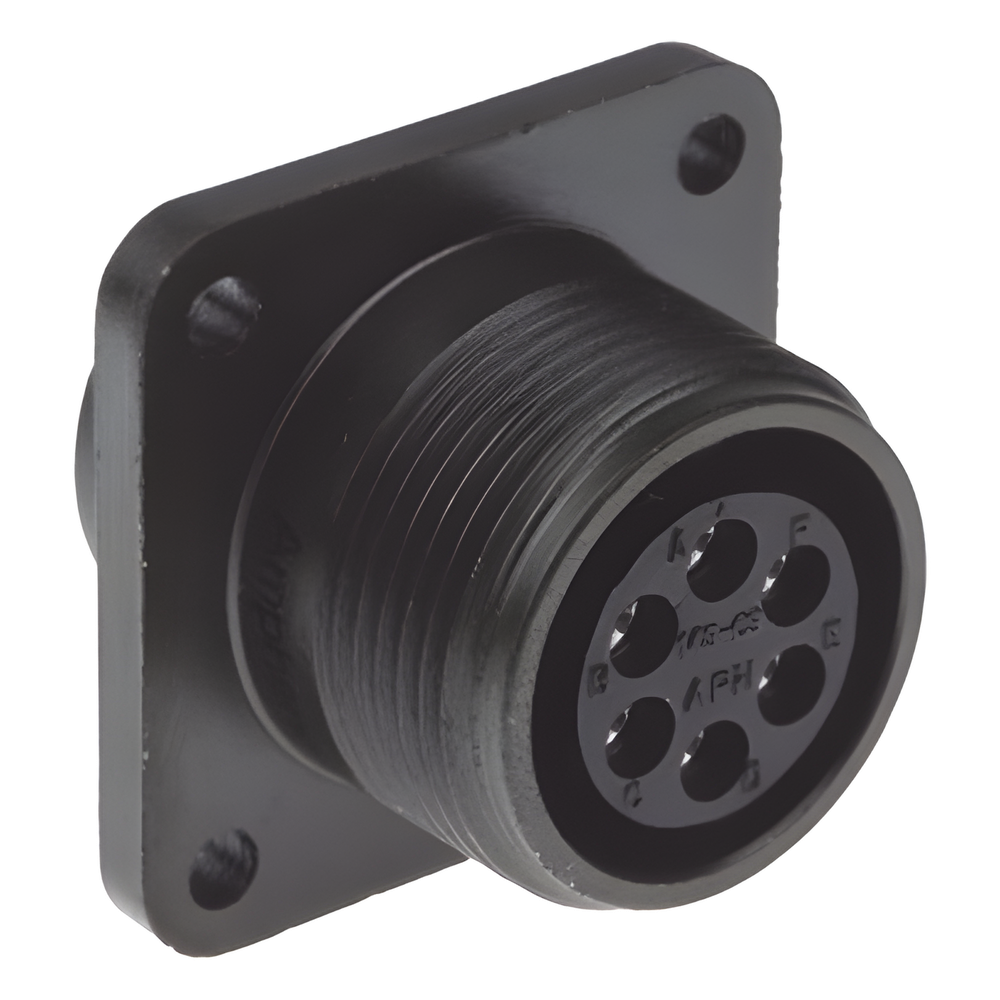 SYSCOM PARTS 654-MS3102A14S-6S - CONECTOR HEMBRA CIRCULAR / 6 TERMINALES / ALUMINIO / -55°C A +125°C / ACOPLAMIENTO ROSC