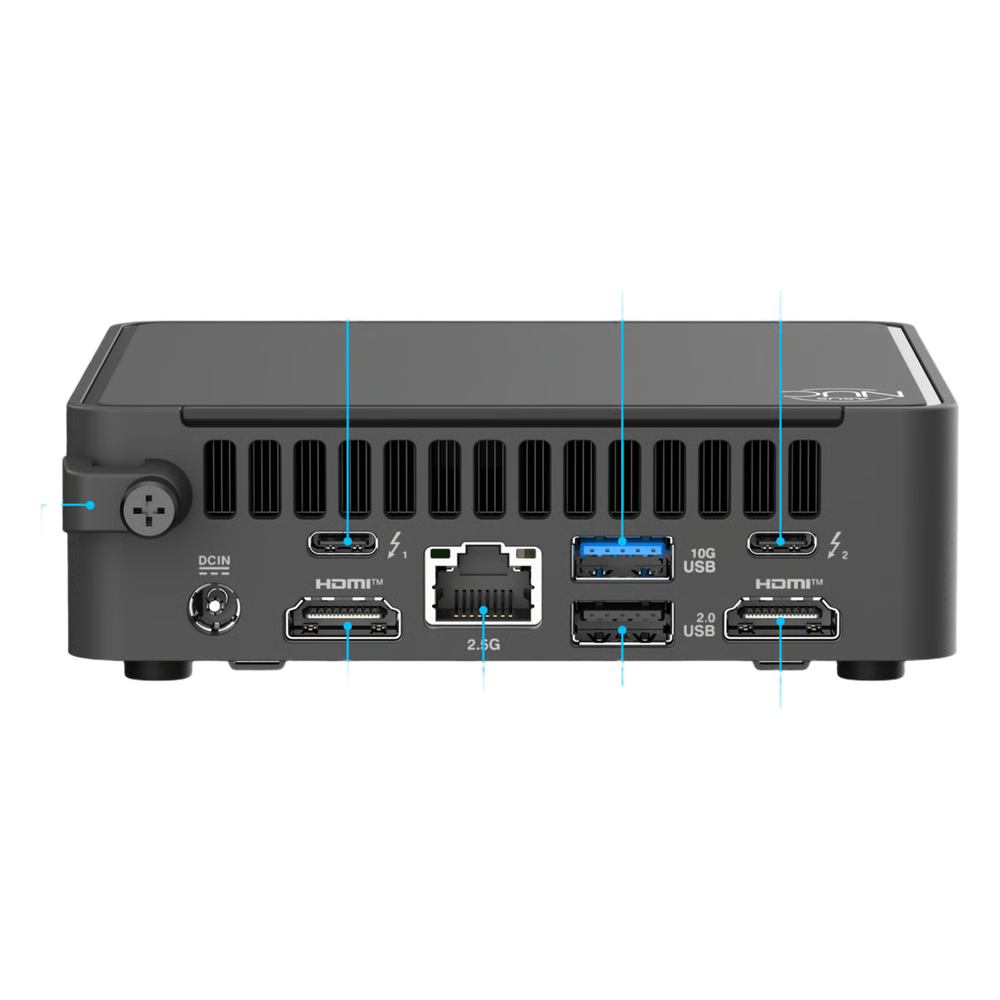 MINI PC NUC / CORE I5 -210H / WIFI 7 Y 2.5 GBE / BLUETOOTH / 2X HDMI 2.1 / INCLUYE MEMORIA RAM, SSD Y S.O. /  INCLUYE FUENTE