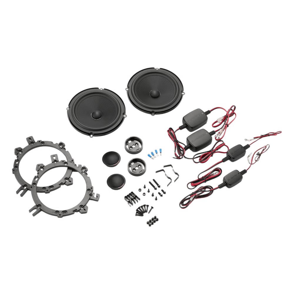 COMPONENTES DE AUDIO AUTOMOTRIZ / 6.5 PULGADAS / 2 VÍAS / 50 W RMS / 4 Ω / TWEETER ALUMINIO 25 MM / REJILLAS INCLUIDAS [10-03192-00]