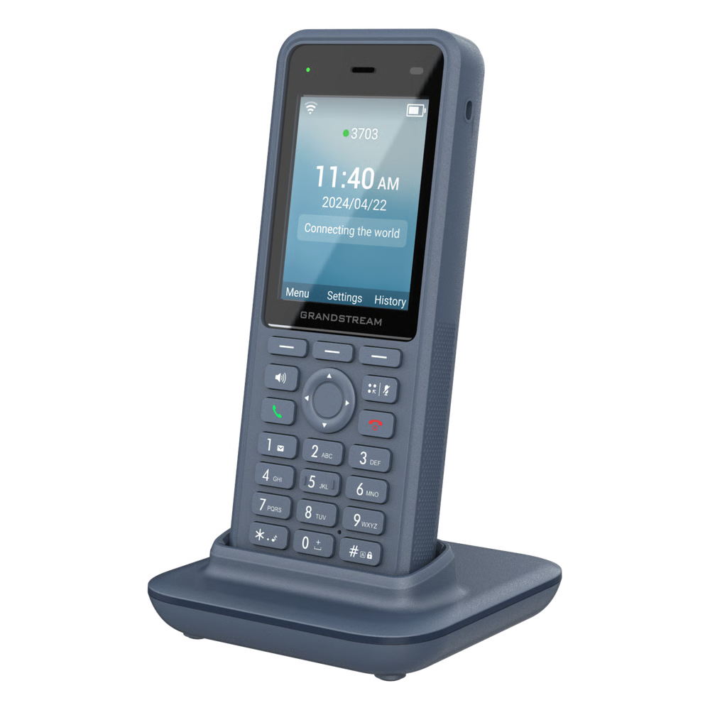 TELÉFONO IP WI-FI INALÁMBRICO WP836 / WI-FI 6 DOBLE BANDA / IP69K RESISTENTE A EXTERIORES / BATERÍA 3000 MAH / 4 CONFERENCIAS / BLUETOOTH INTEGRADO / USB TIPO C / COMPATIBILIDAD CON CÓDEC OPUS HD