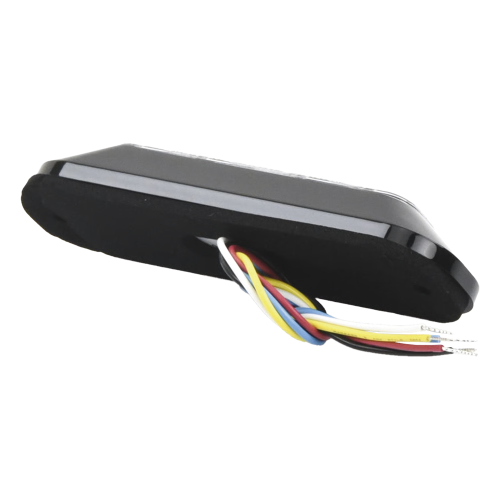 LUZ AUXILIAR DE 4 LED, ROJO/AZUL, LENTE TRANSPARENTE