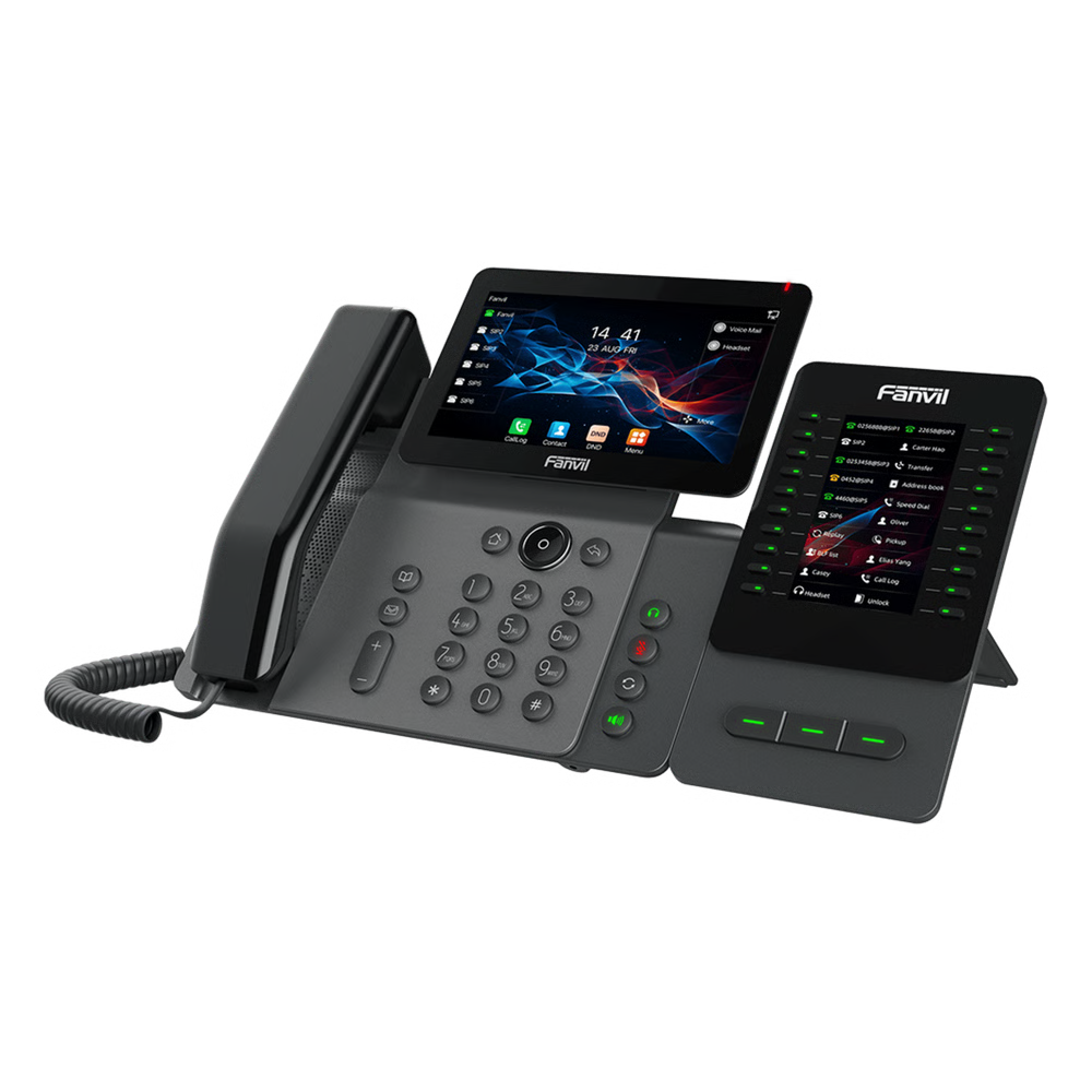 MÓDULO DE EXPANSIÓN EM60 CON PANTALLA A COLOR / 4.3 PULGADAS 480X272 / 60 TECLAS PROGRAMABLES DSS / USB TIPO-C / COMPATIBLE CON V65-V66-V66 PRO / CASCADA HASTA 4 MÓDULOS / CON SOPORTE AJUSTABLE