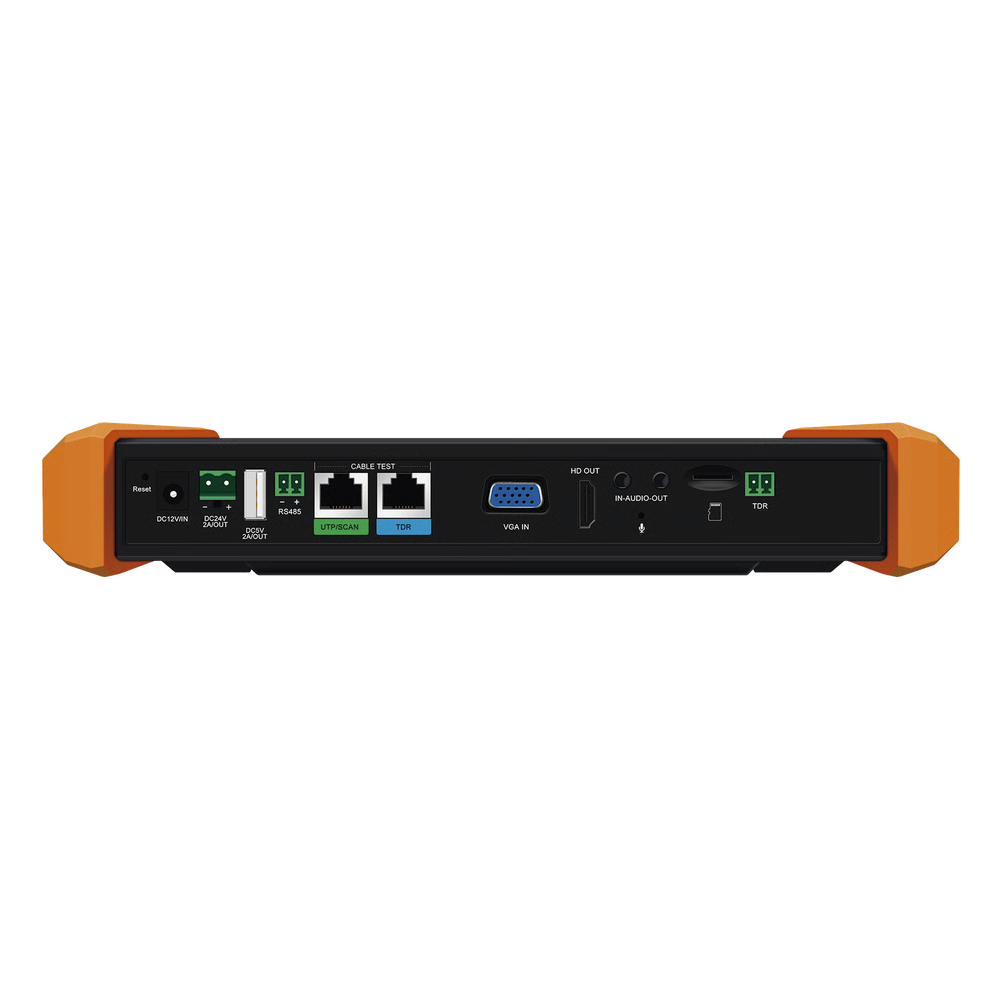 TESTER PROFESIONAL MULTIFUNCIÓN | PANTALLA TÁCTIL 7" | LÁSER INTEGRADO | CÁMARA INTEGRADA | PRUEBA IP/HD COAXIAL | 4K/8K | H.265/H.265 | ONVIF | WIFI | ANALIZADOR DE CABLE | MEDIDOR DE POTENCIA ÓPTICA Y RED | TDR |