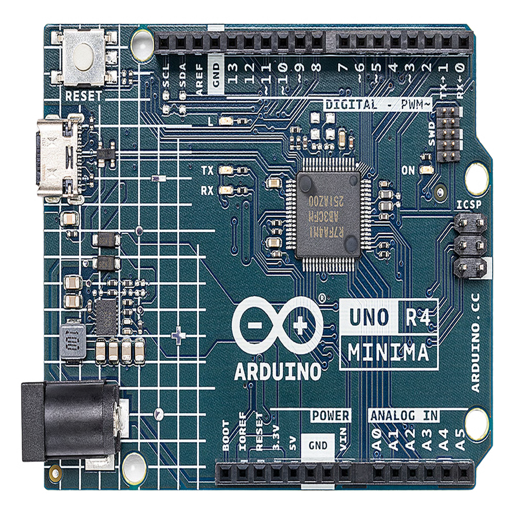ARDUINO UNO REV4 MINIMA / IDEAL PARA PROYECTOS EMBEBIDOS / CONVERTIDOR DIGITAL A ANALÓGICO  DAC / ADC DE 14 BITS / RTC / USB TIPO C