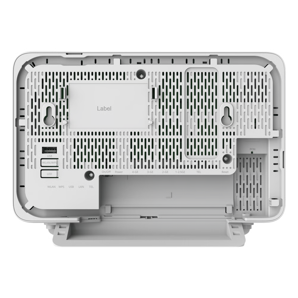 ONT XGS-PON / WI-FI 7 / 1X2.5GE + 3XGE + 1XPOTS + 1XUSB 2.0 / 2×2 MIMO 5 DBI / 4096 QAM 160 MHZ / MLO MULTI-RU / SMART O&M