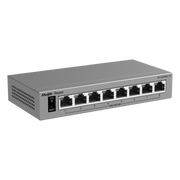 SWITCH GIGABIT SMART CLOUD-MANAGED / 8 PUERTOS 10/100/1000BASE-T / CAPA 2 / SWITCHING 16 GBPS / AI-POWERED FAILOVER / MODO CCTV UN-CLICK / GESTIÓN CLOUD RUIJIE & APP REYEE / DISEÑO FANLESS / GABINETE METAL / PROTECCIÓN SURGE 6 KV