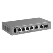 SWITCH GIGABIT SMART CLOUD MANAGED POE+ / 7 PUERTOS (4 POE+ 40 W) / 1 SFP GIGABIT / CAPA 2 / GESTIÓN CLOUD / MODO CCTV / PROTECCIÓN 6 KV / FANLESS / GABINETE METÁLICO