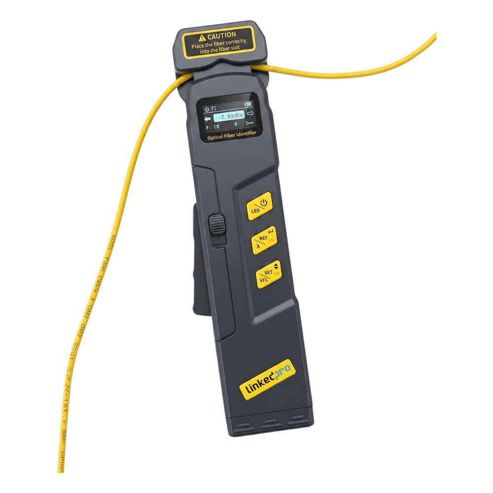 IDENTIFICADOR PROFESIONAL DE TRÁFICO PARA FIBRA ÓPTICA ACTIVA (OFI) / SOPORTA FUNCIÓN LOCALIZADOR VISUAL DE FALLOS (VFL) Y MEDIDOR DE POTENCIA (OPM)