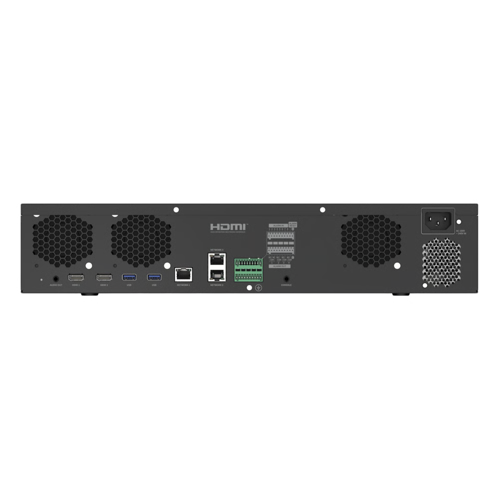 NVR DE  64 CANALES / 8K / HASTA 8 DISCOS DUROS / H.265 & WISESTREAM / WISENET P2P