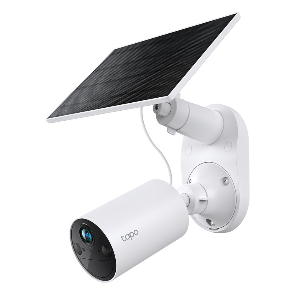 KIT CÁMARA SEGURIDAD SOLAR / 2K 3MP (2304×1296 PX) / VISIÓN NOCTURNA COLOR / BATERÍA 6400 MAH 180 DÍAS / IP65 / PANEL SOLAR INTEGRADO / DETECCIÓN IA PERSONAS / AUDIO BIDIRECCIONAL