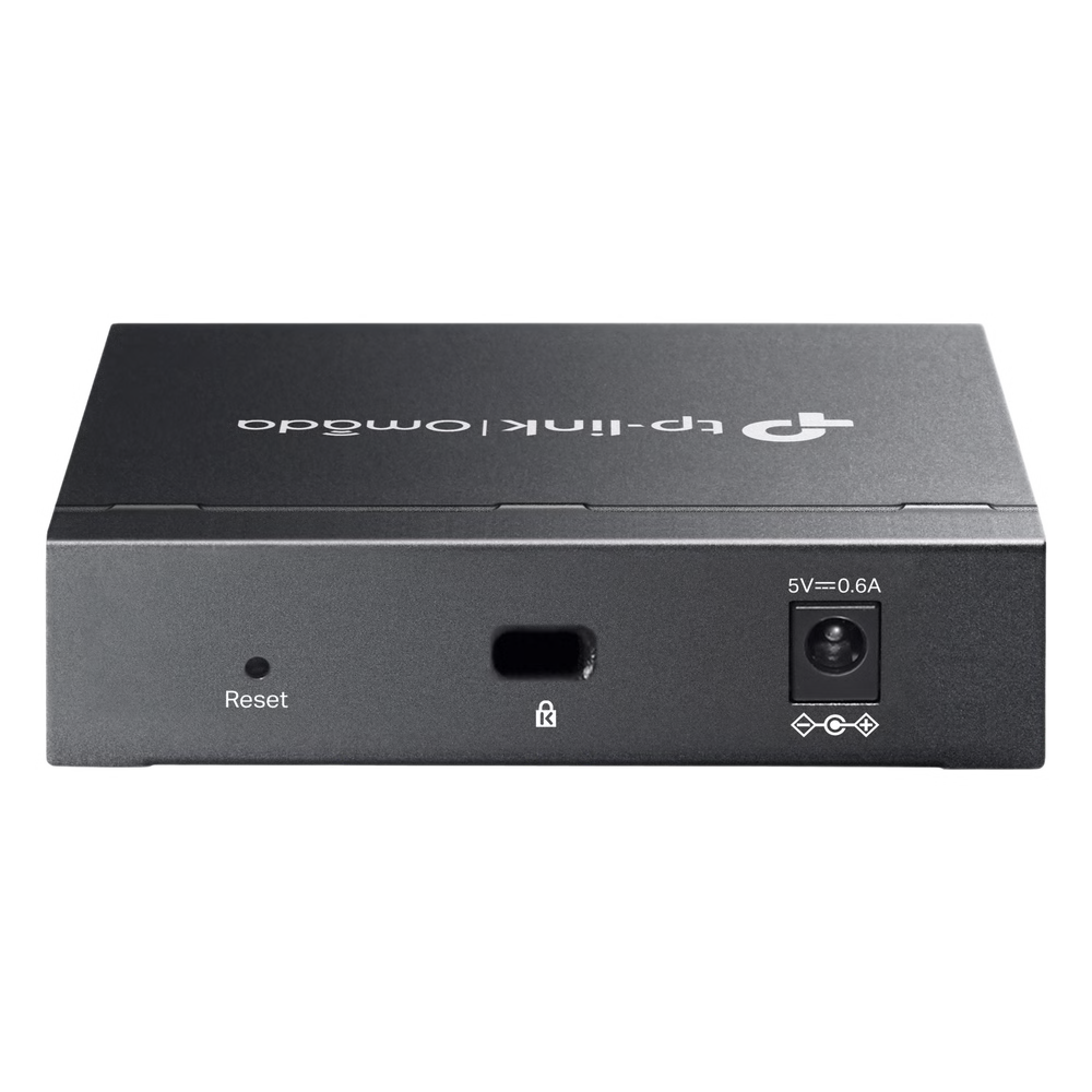 SWITCH GESTIONADO OMADA SDN / 5 PUERTOS GIGABIT RJ45 / 10 GBPS CAPACIDAD SWITCHING / 7.4 MPPS FORWARDING RATE / GESTIÓN CLOUD CENTRALIZADA / VLAN 802.1Q / QOS 8 COLAS PRIORIDAD / METAL FANLESS