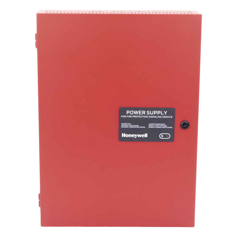 HONEYWELL HPF-PS6 - FUENTE DE PODER REMOTA / 6 A / 24 VCC / CARGADOR DE BATERÍA / 5 CIRCUITOS DE SALIDA / GABINETE ROJO