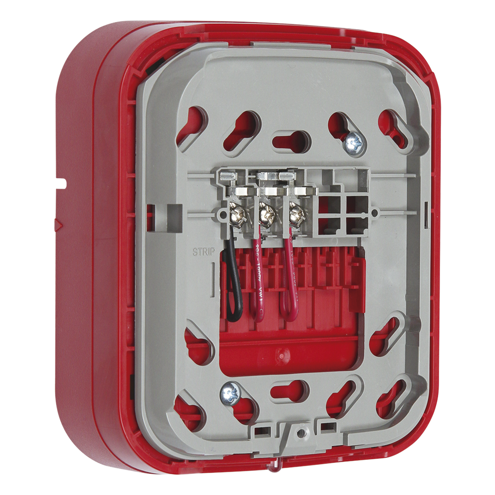 FIRE-LITE WAV-RL - BASE INALÁMBRICA DIRECCIONABLE / MONTAJE EN PARED / SALIDA 24 VDC / RED DE MALLA SWIFT / COLOR ROJO /